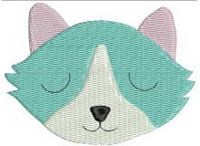 Stickdatei - Herr Fuchs Kopf